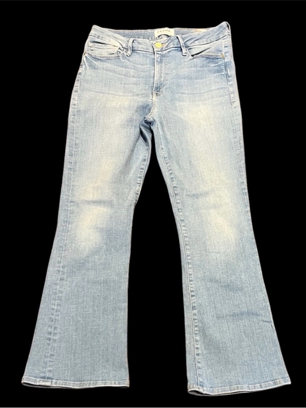 Frame Denim Light Blue Flare Jeans